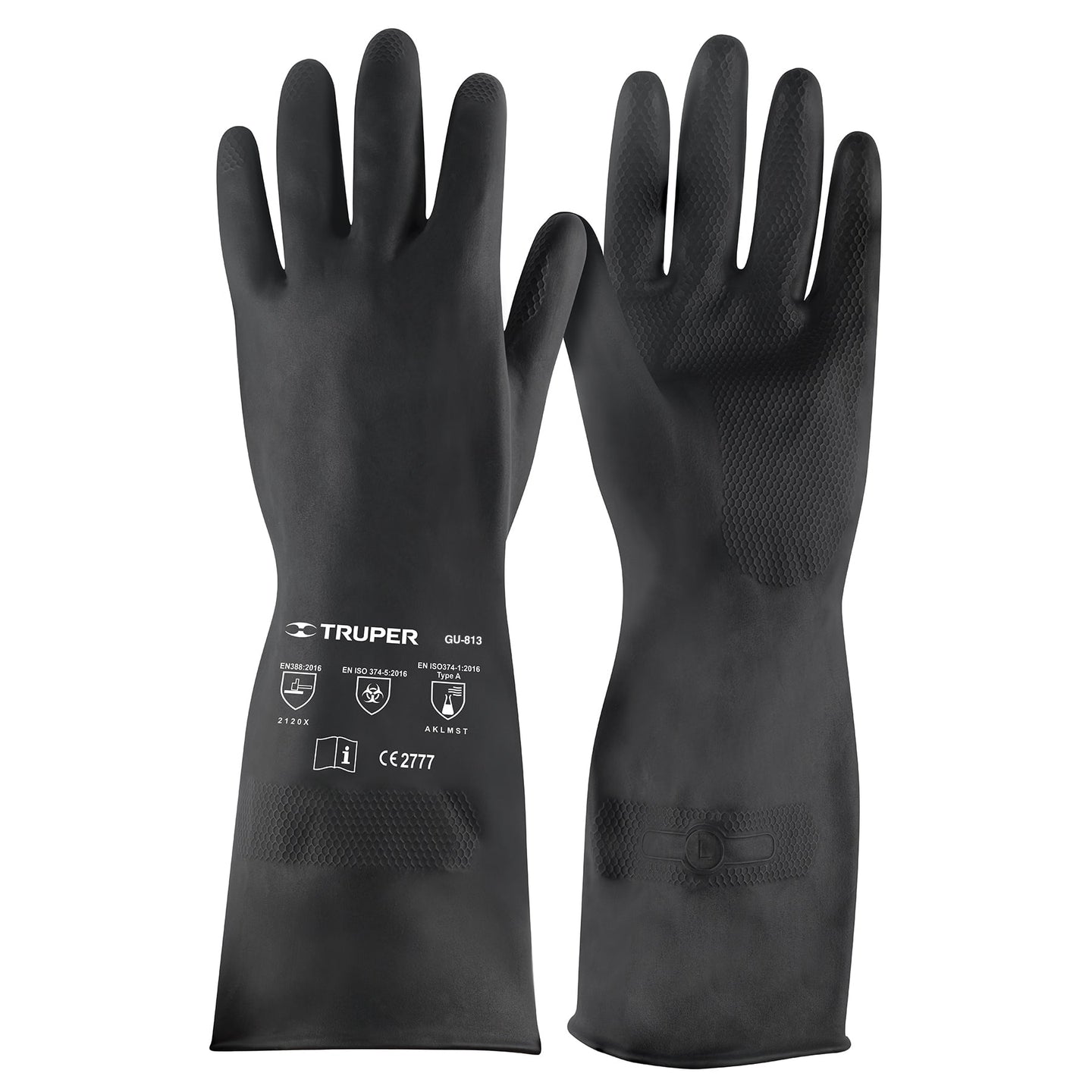 GU-813 Guantes de neopreno para manejo de químicos, G, TRUPER