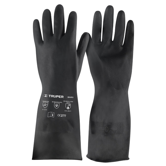 GU-813 Guantes de neopreno para manejo de químicos, G, TRUPER
