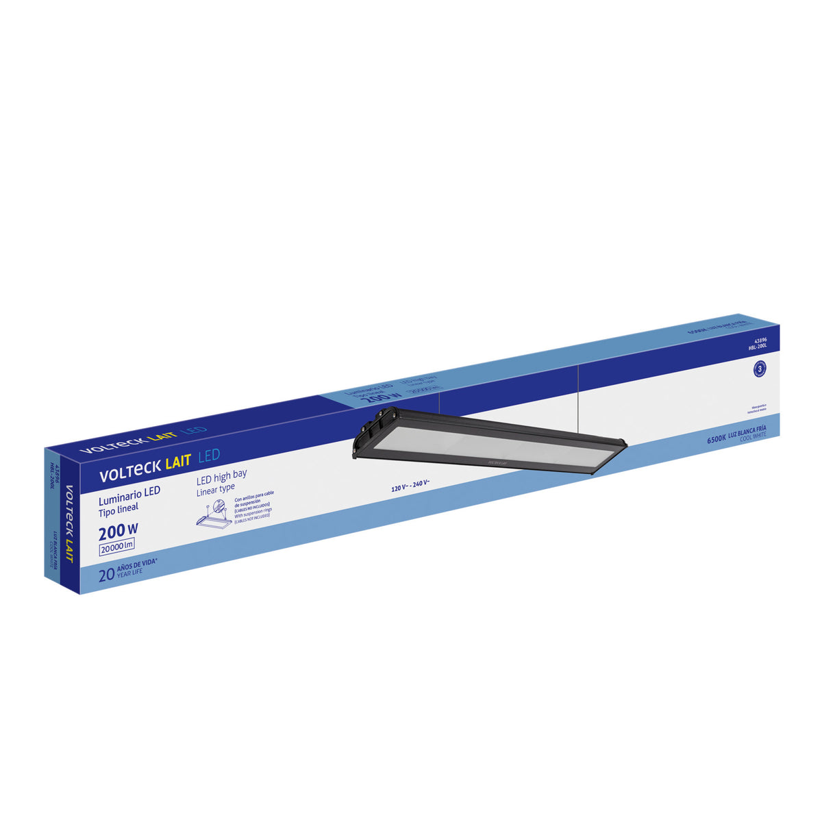 Volteck HBL-200L Campana Industrial LED 20000 lm IP65 6500K
