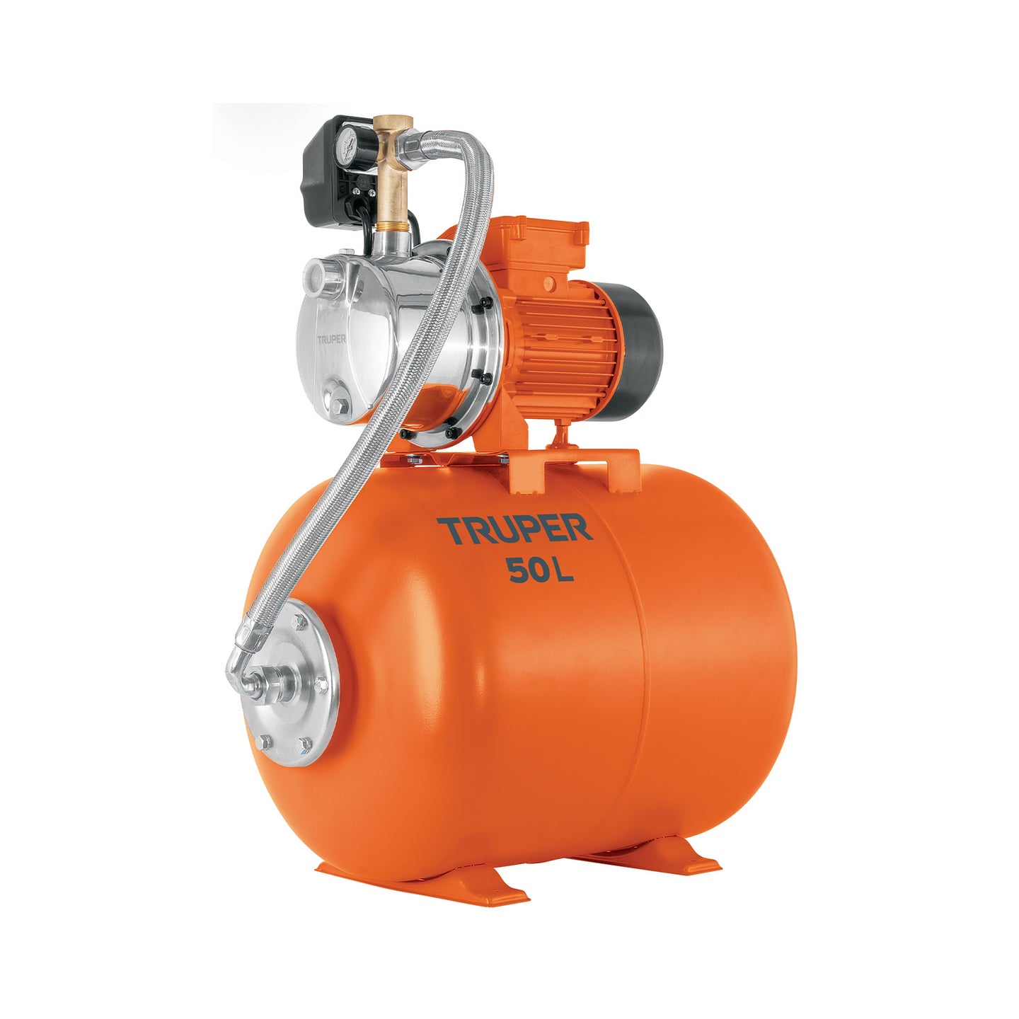 HIDR-3/4X50 Equipo hidroneumático 50L, jet inoxidable 3/4 HP, TRUPER