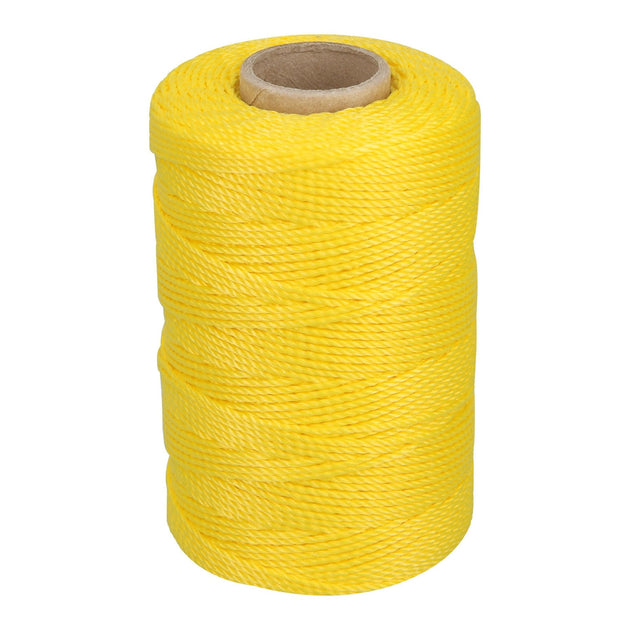 HIL-165A Carrete con 165 m de hilo para albañil amarillo, Truper