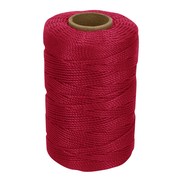 HIL-165R Carrete con 165 m de hilo para albañil rojo, Truper