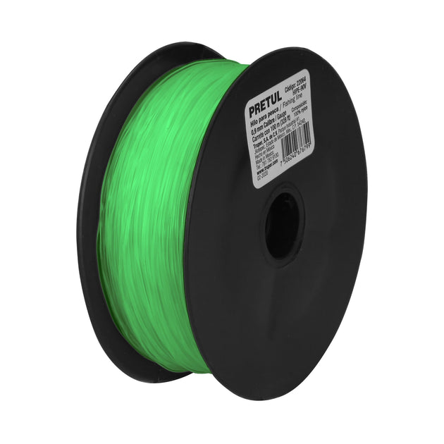 HIPE-90V Carrete con 100 m de hilo para pesca verde calibre 0.90 mm