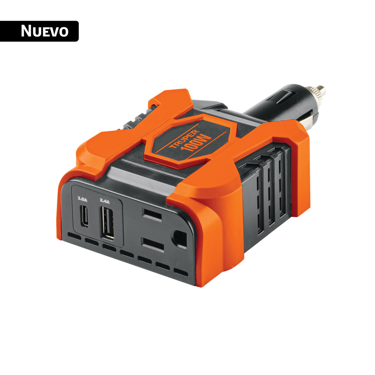 Inversor Truper INCO-10 100W 12V a 120V con USB