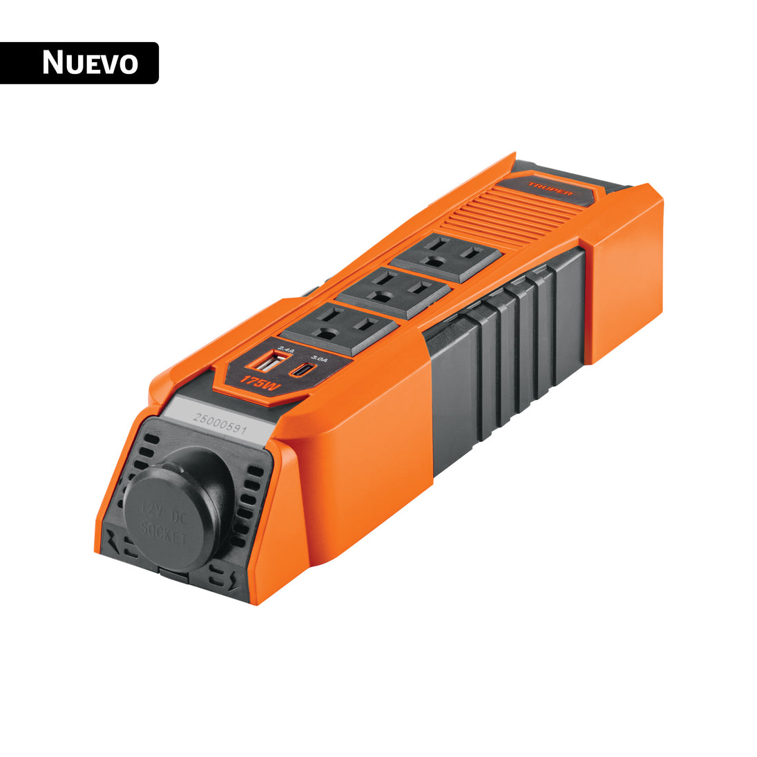 Inversor Truper INCO-18 175W 12V a 120V USB-A/C | Compra Online