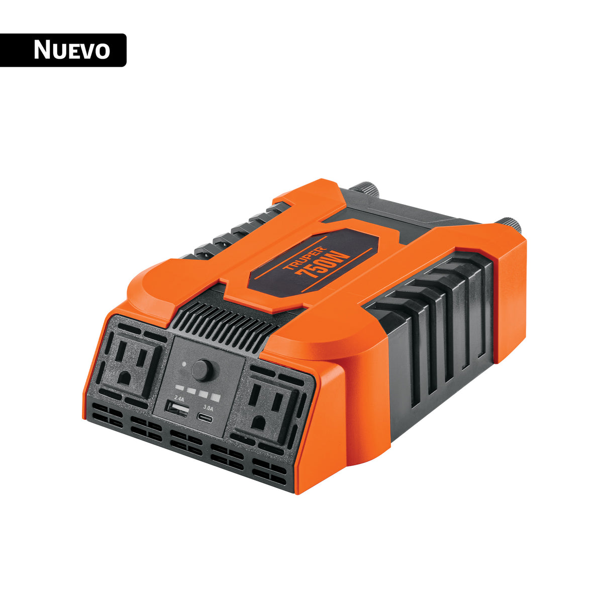 Inversor Truper INCO-75 750W | 12V a 120V con USB