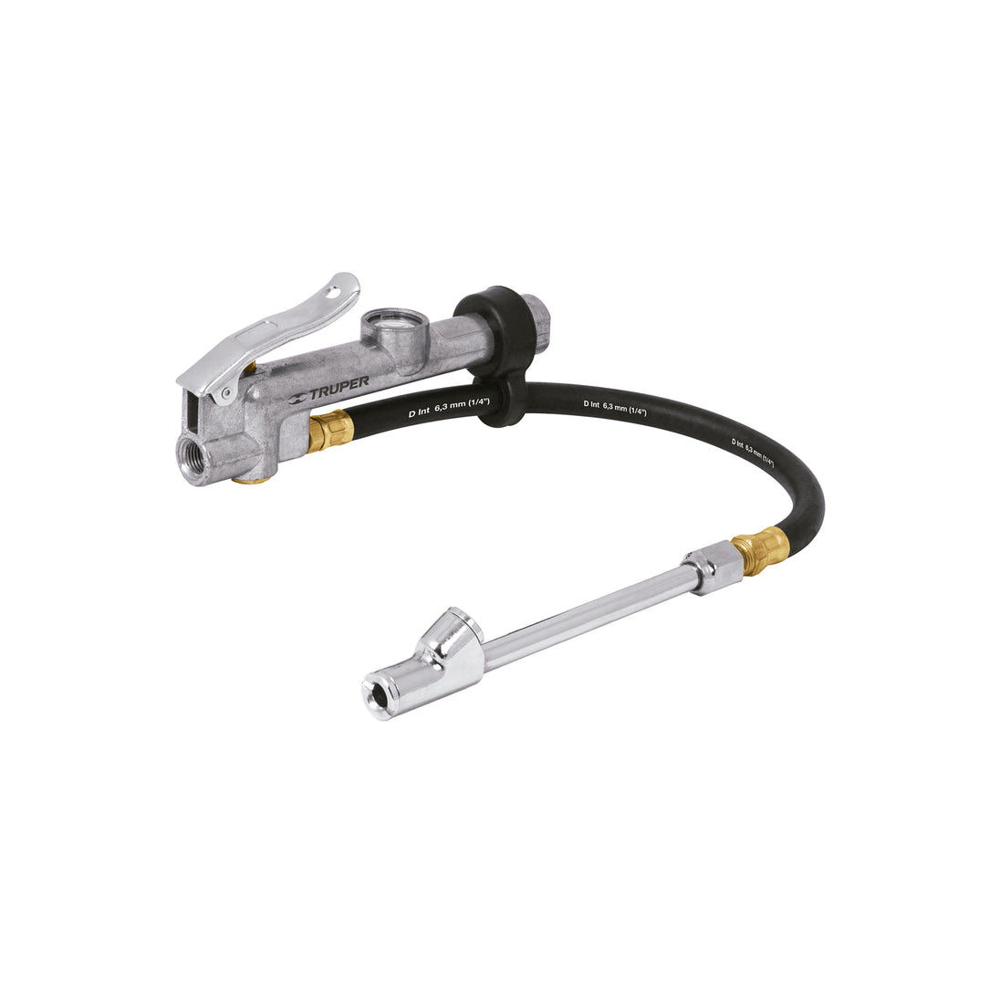 INFCA Inflador calibrador de cabeza doble, profesional, TRUPER