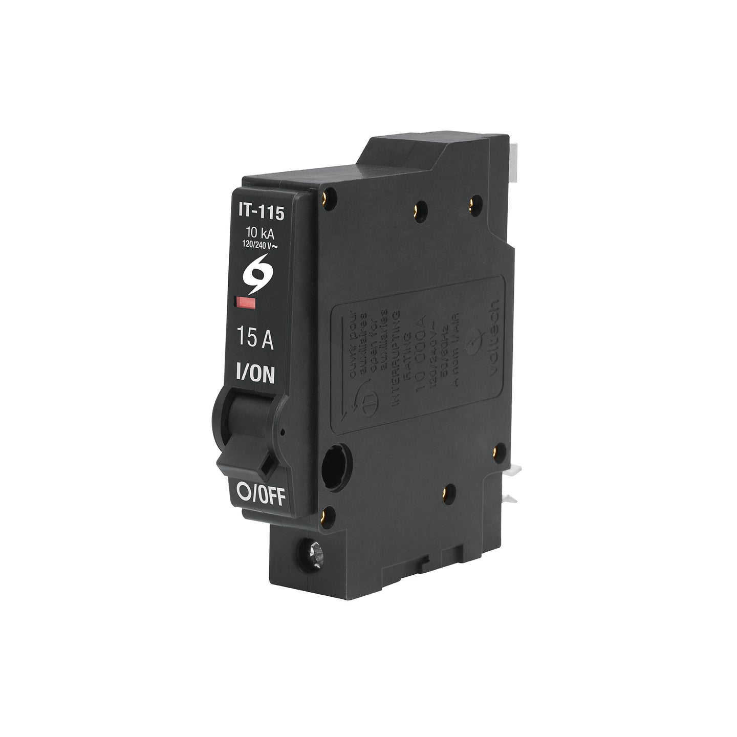IT-115G Interruptor de 1 polo 15A, enchufable, a granel, VOLTECK