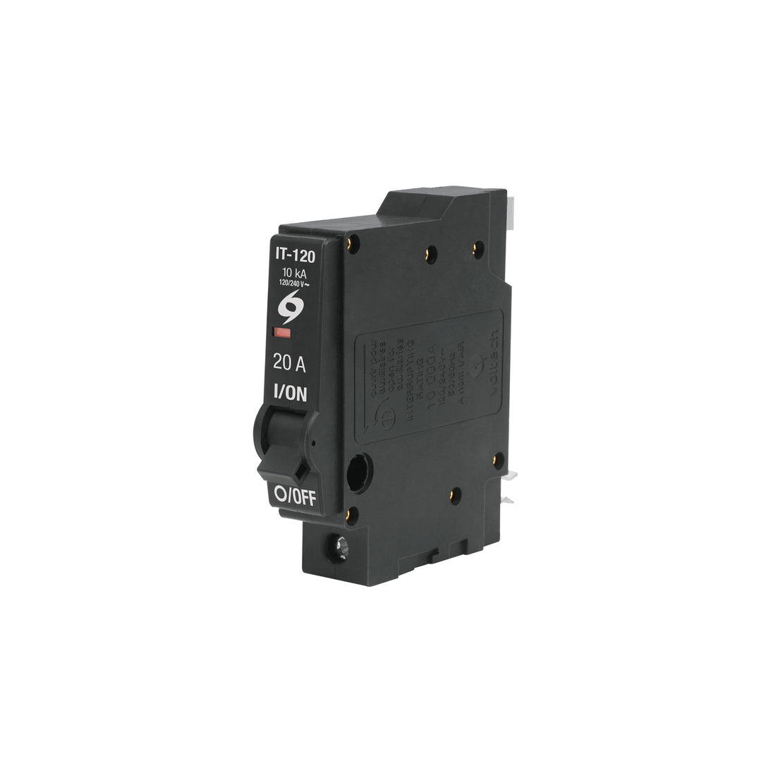 IT-120 Interruptor de 1 polo 20A, enchufable, VOLTECK