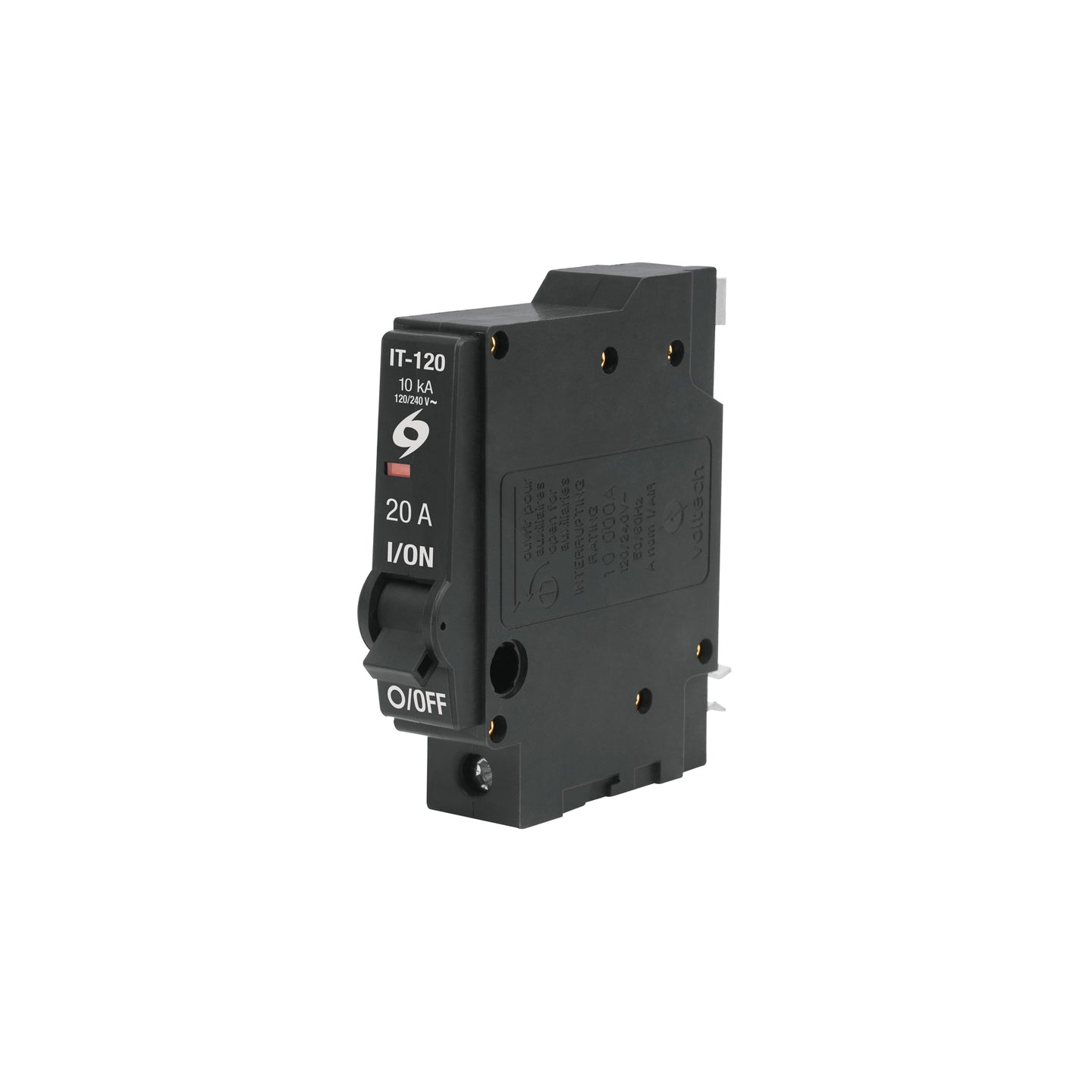 IT-120 Interruptor de 1 polo 20A, enchufable, VOLTECK