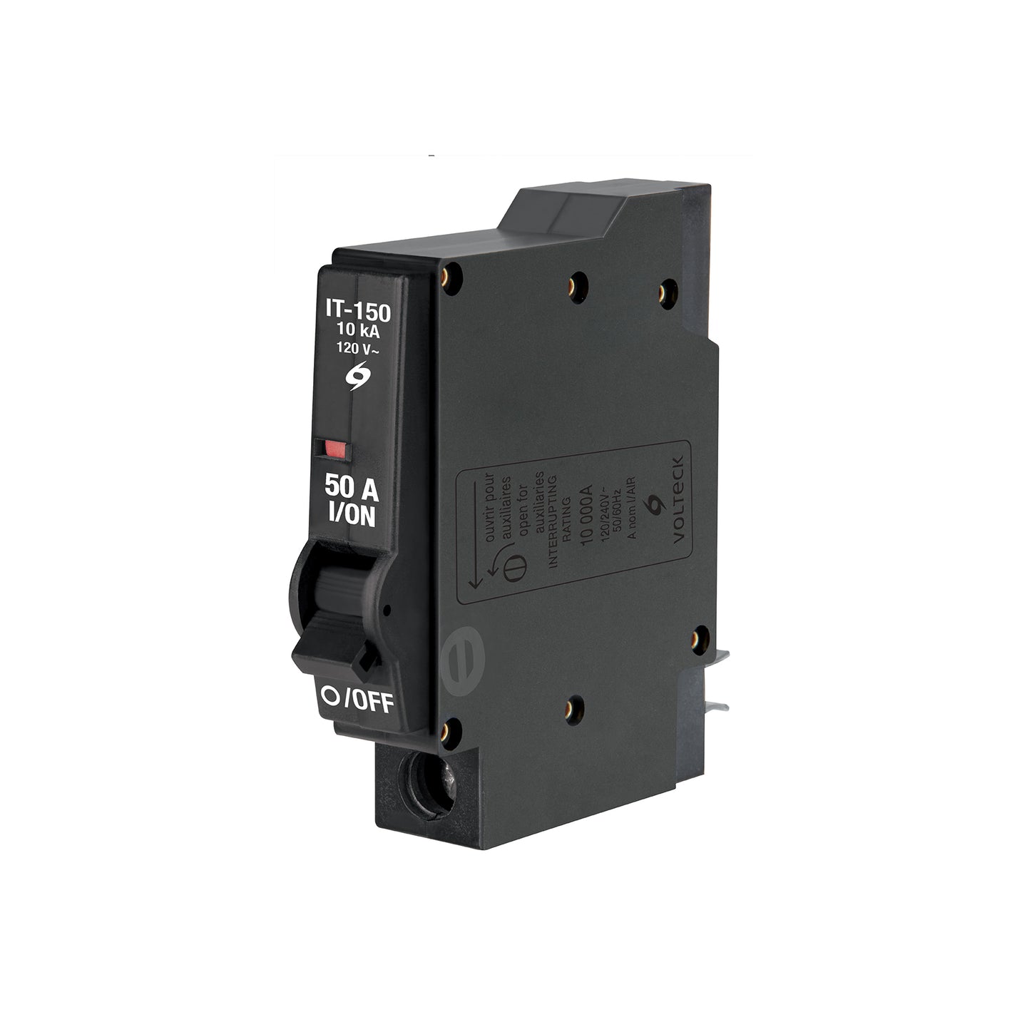 IT-150G Interruptor de 1 polo 50A, enchufable, a granel, VOLTECK