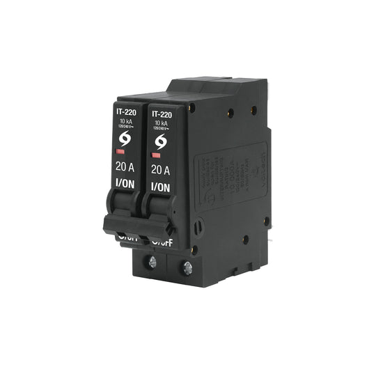 IT-220G Interruptor de 2 polos 20A, enchufable, a granel, VOLTECK