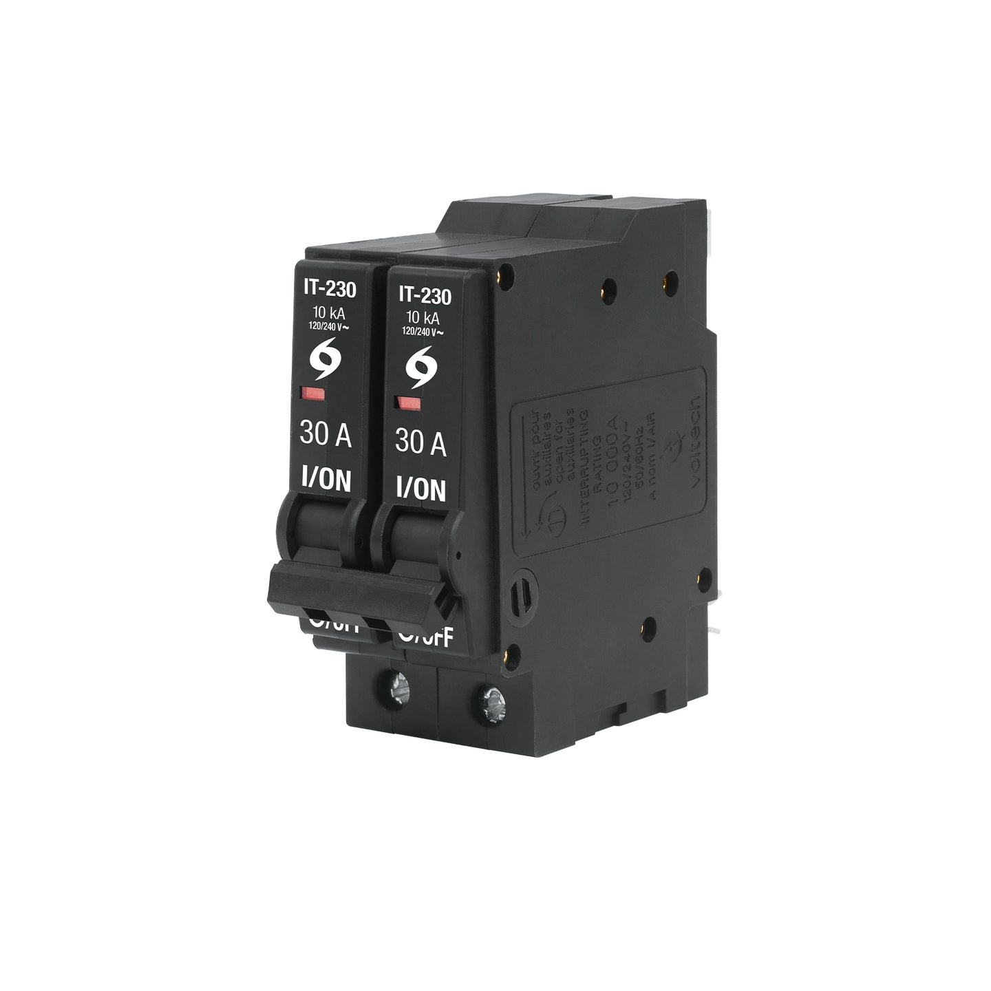 IT-230G Interruptor de 2 polos 30A, enchufable, a granel, VOLTECK