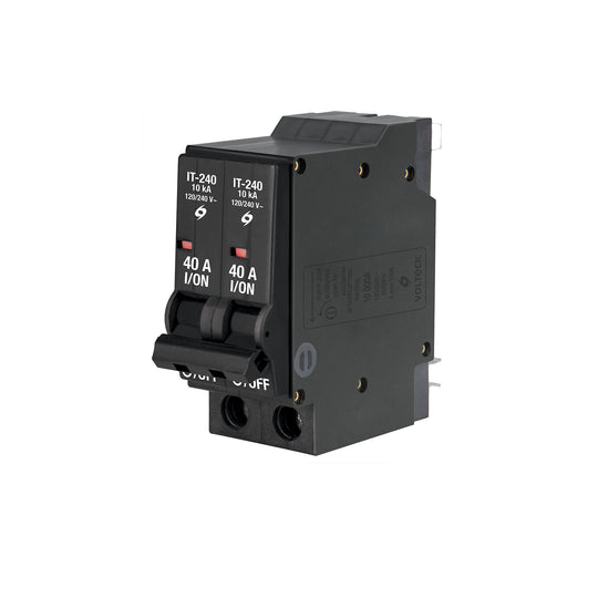 IT-240G Interruptor de 2 polos 40A, enchufable, a granel, VOLTECK