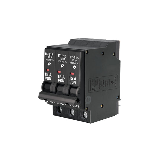 IT-315 Interruptor de 3 polos 15A, enchufable, VOLTECK
