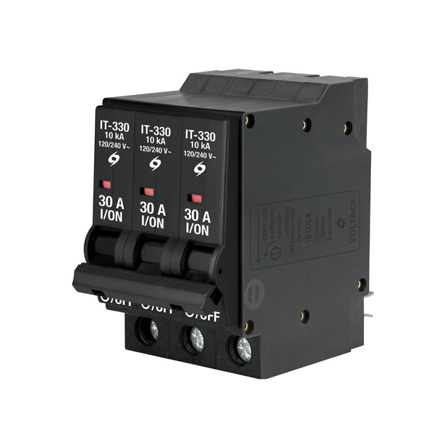 IT-330 Interruptor de 3 polos 30A, enchufable, VOLTECK