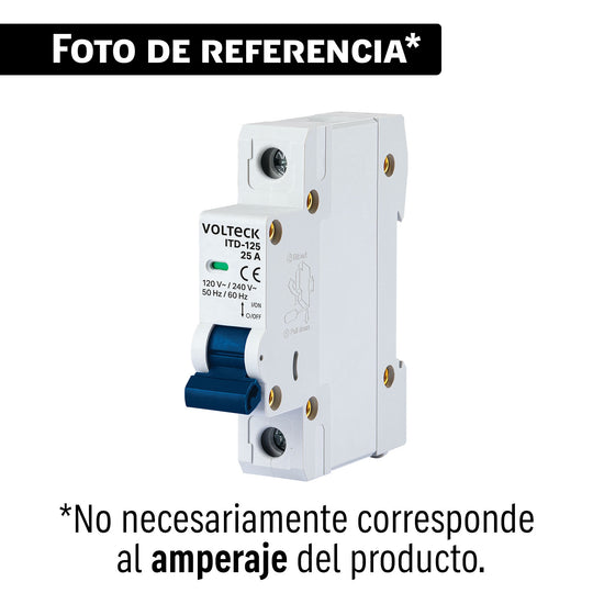 Interruptor Termomagnético Volteck ITD-140 40A 1 Polo Curva C