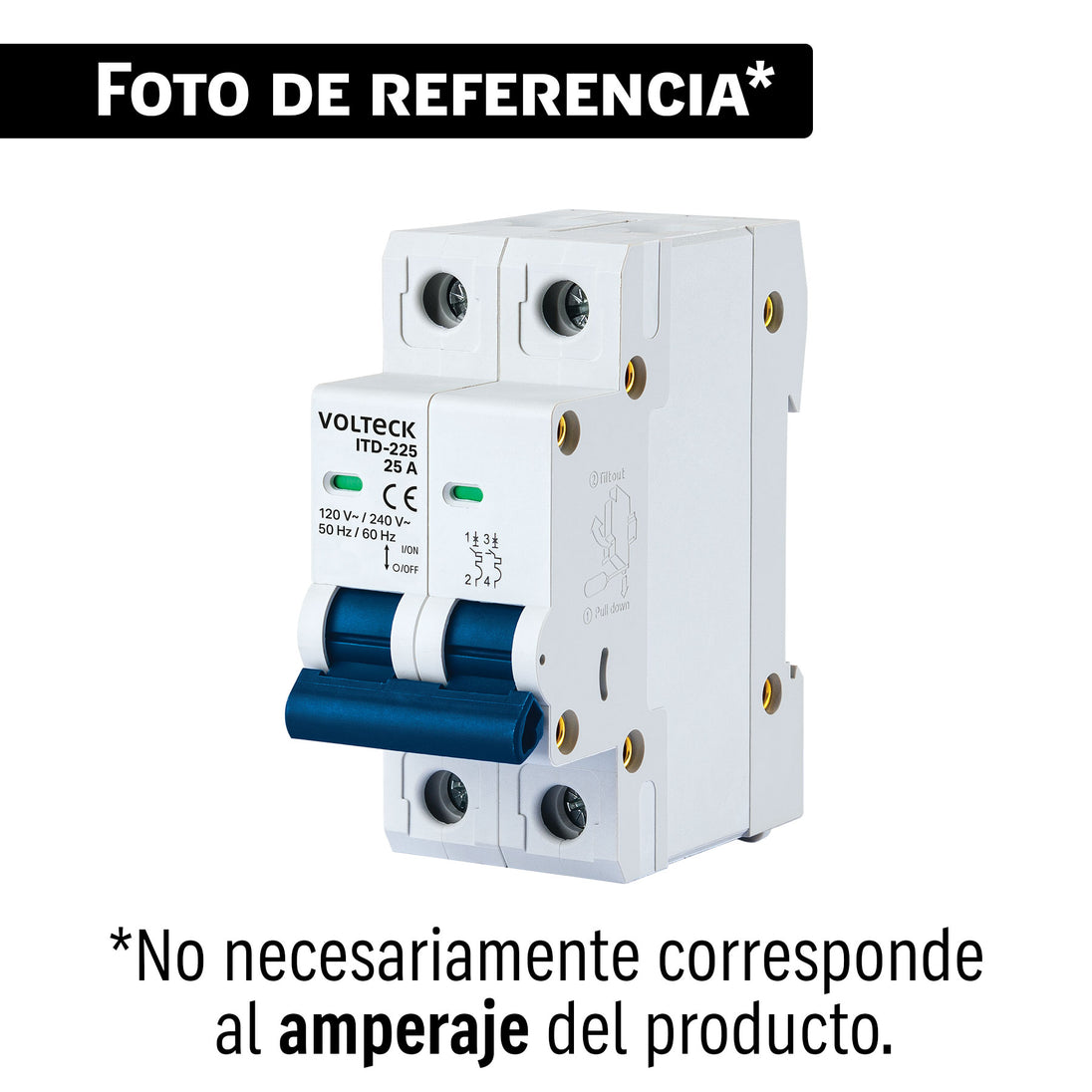 Interruptor Termomagnético Volteck ITD-220 | Protección Eléctrica Industrial