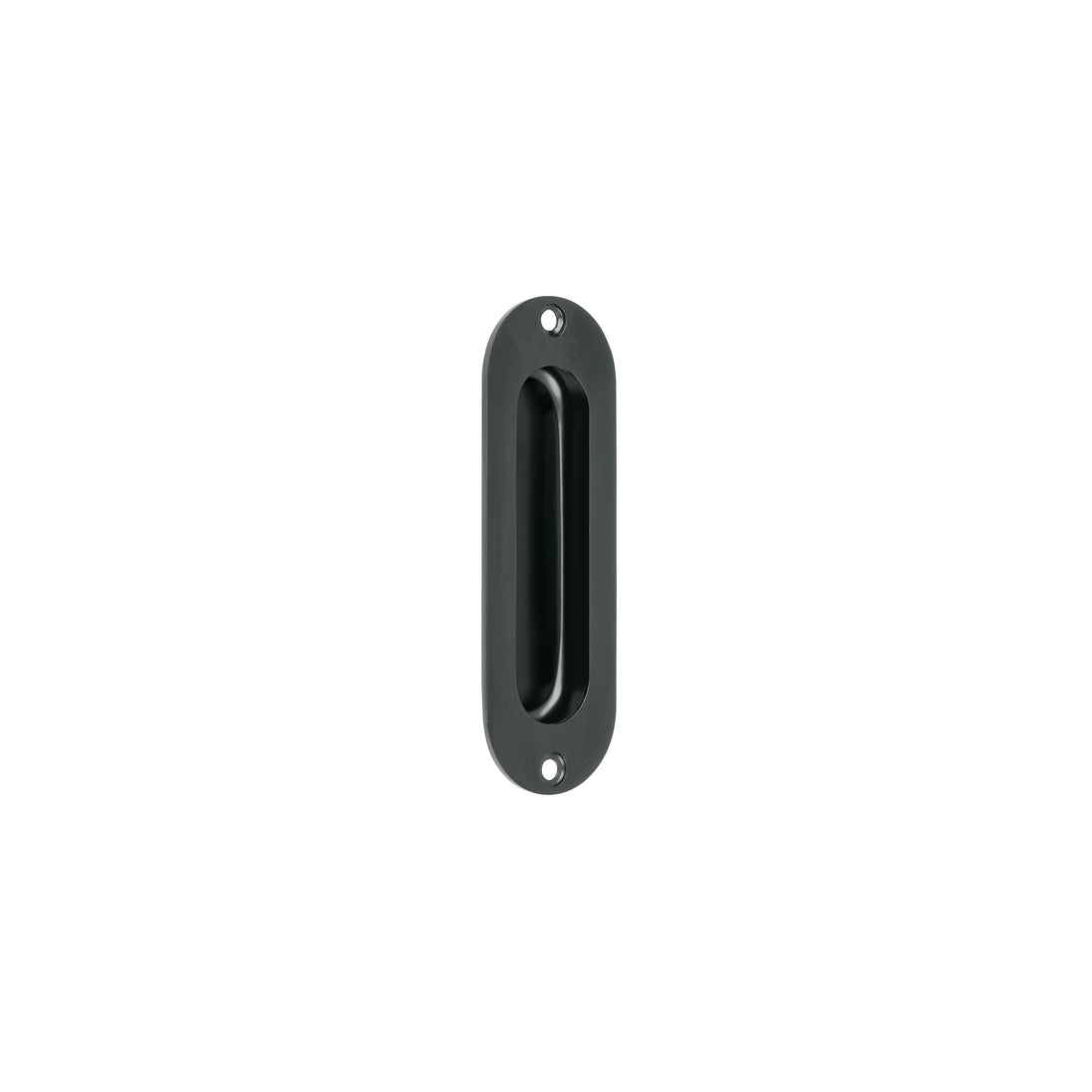 JALE-62 Jaladera de embutir ovalada acabado negro, HERMEX