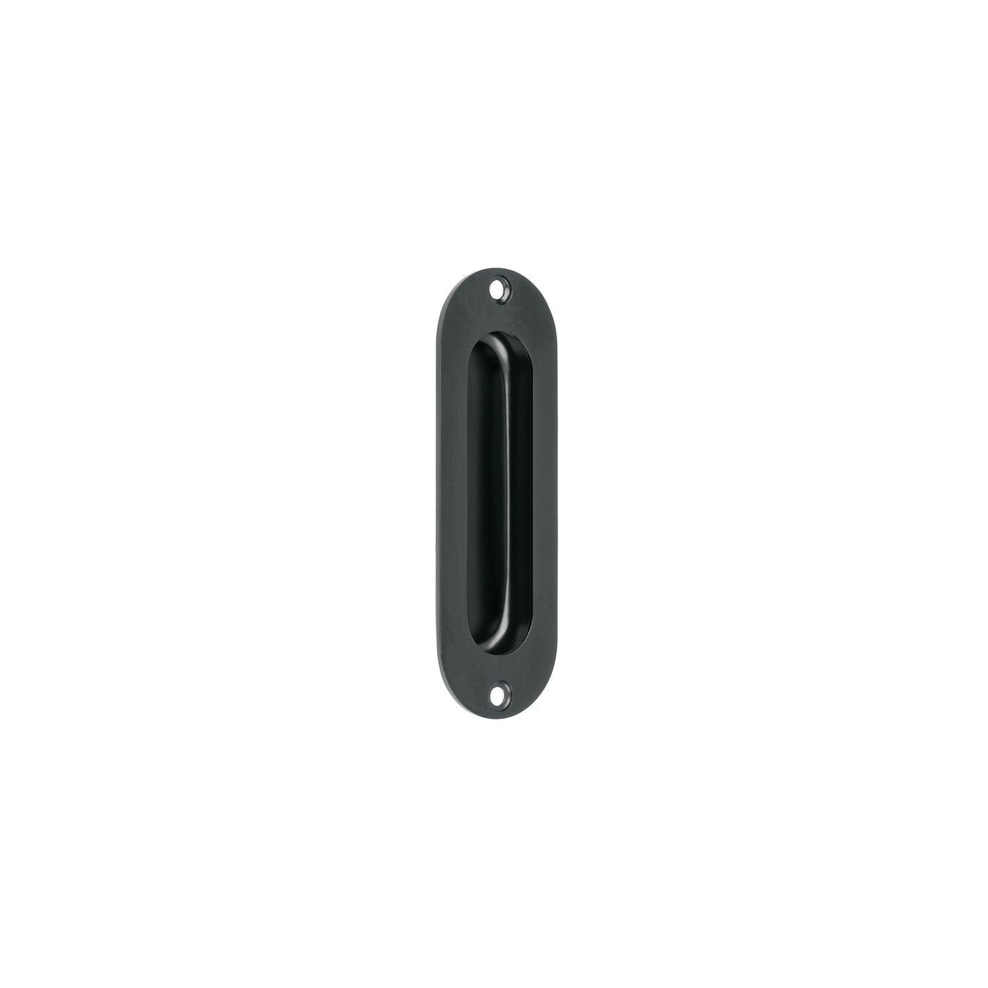 JALE-62 Jaladera de embutir ovalada acabado negro, HERMEX