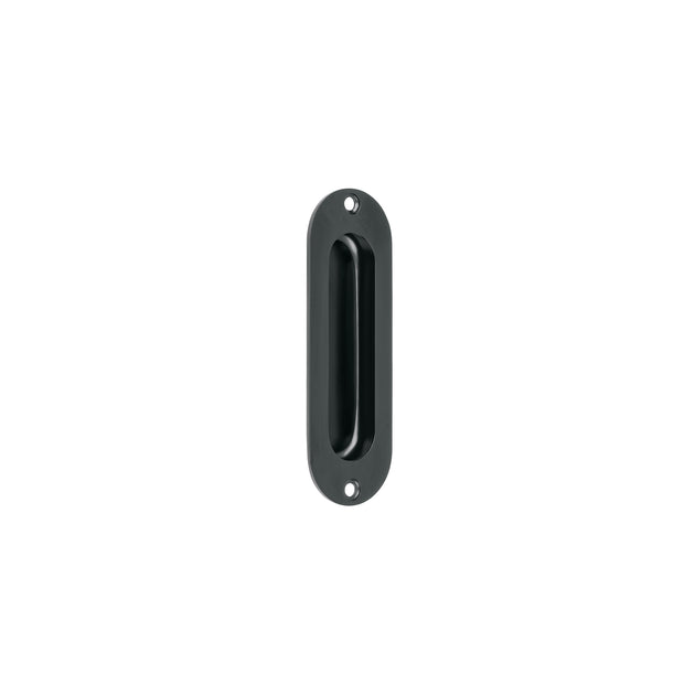 JALE-62 Jaladera de embutir ovalada acabado negro, HERMEX