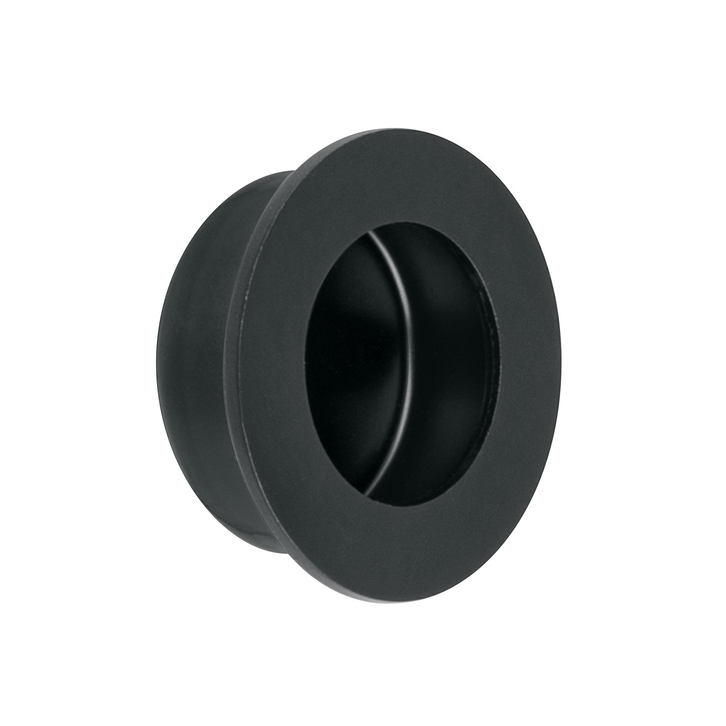 JALED-62 Jaladera de embutir circular No. 2 acabado negro