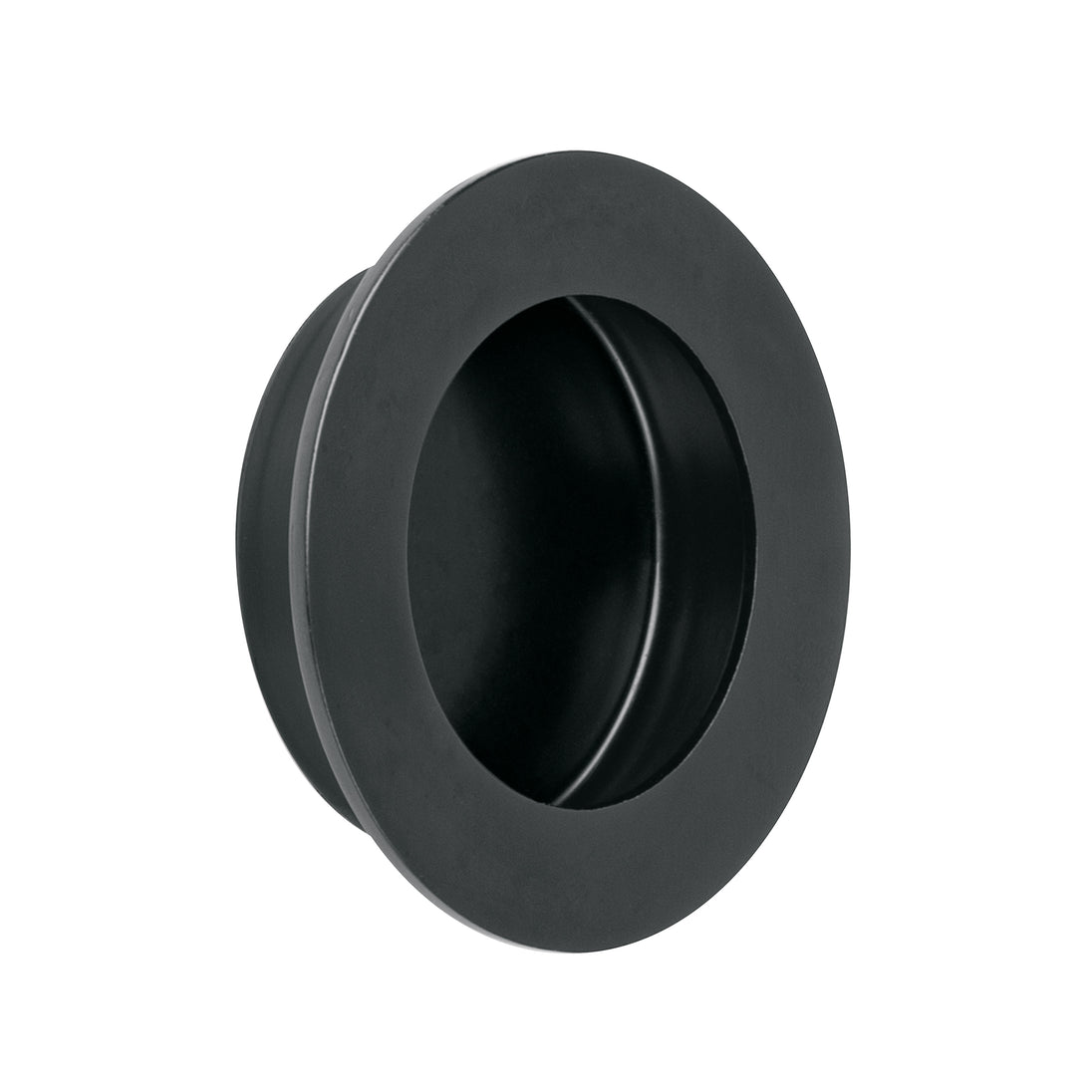 JALED-64 Jaladera de embutir circular No. 4 acabado negro