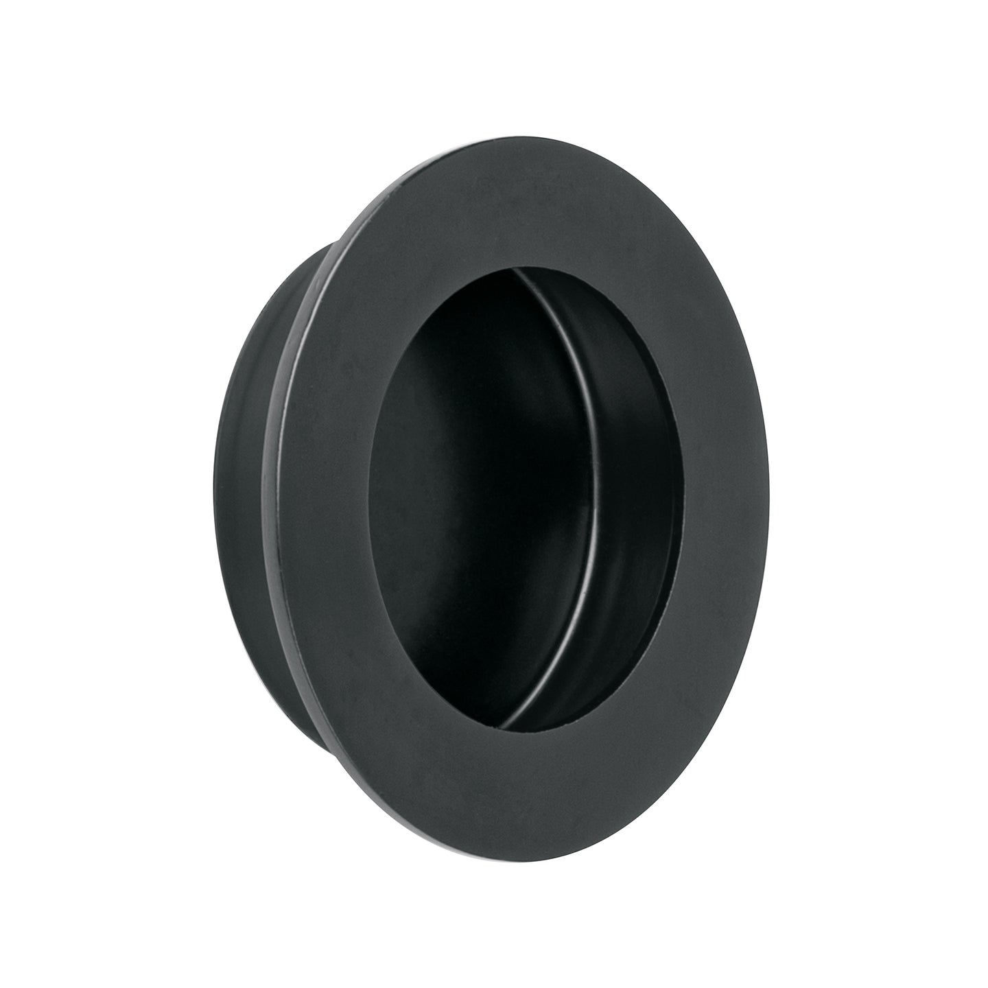 JALED-64 Jaladera de embutir circular No. 4 acabado negro