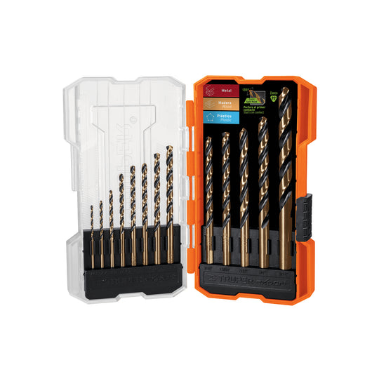 JBAV-13 Juego de 13 brocas HSS para metal en estuche, Truper Expert