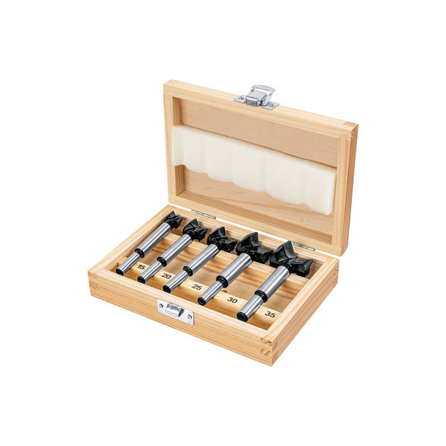 JBFM-5 Juego de 5 brocas forstner para madera, TRUPER