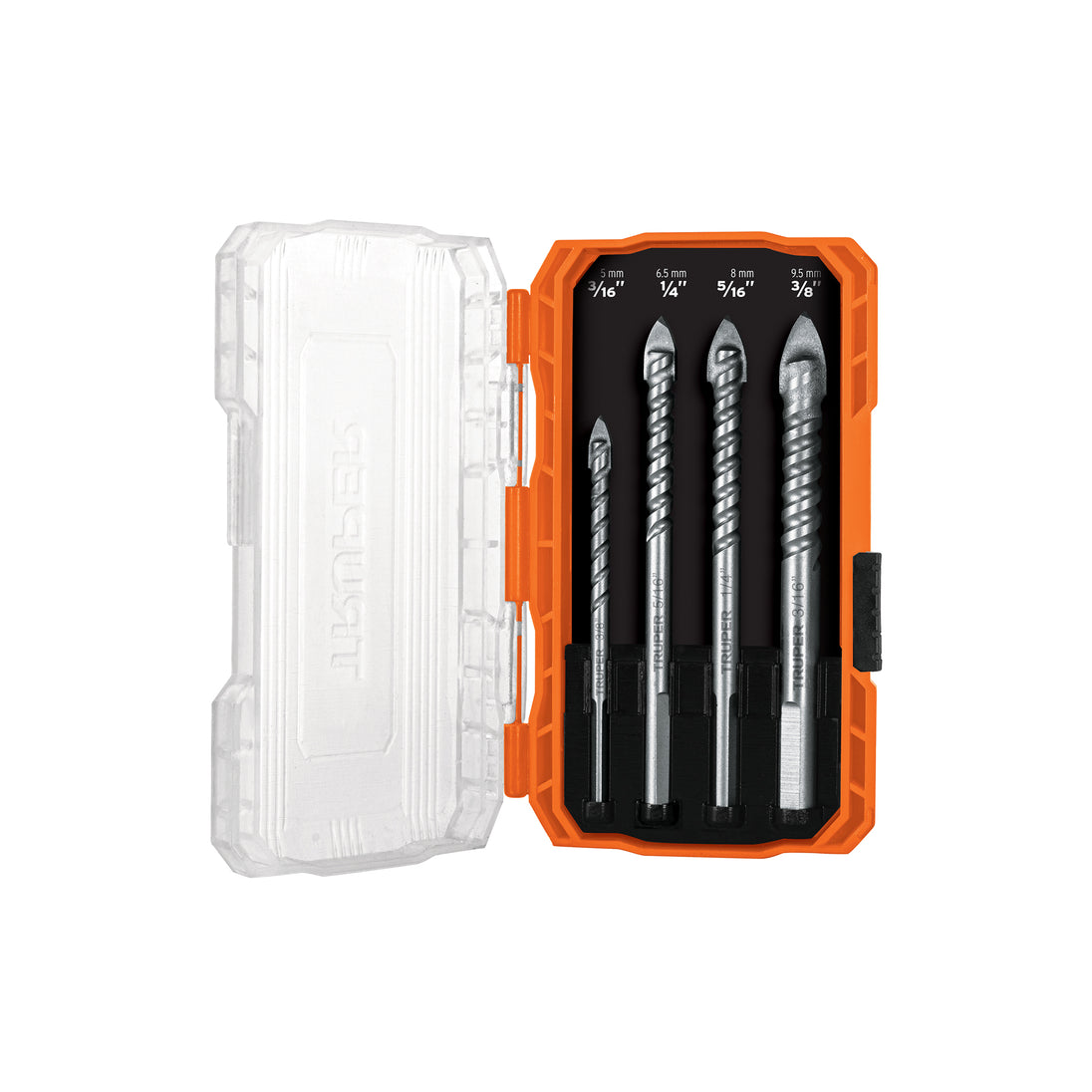 JBVI-4X Juego de 4 brocas para vidrio y azulejo, Truper Expert