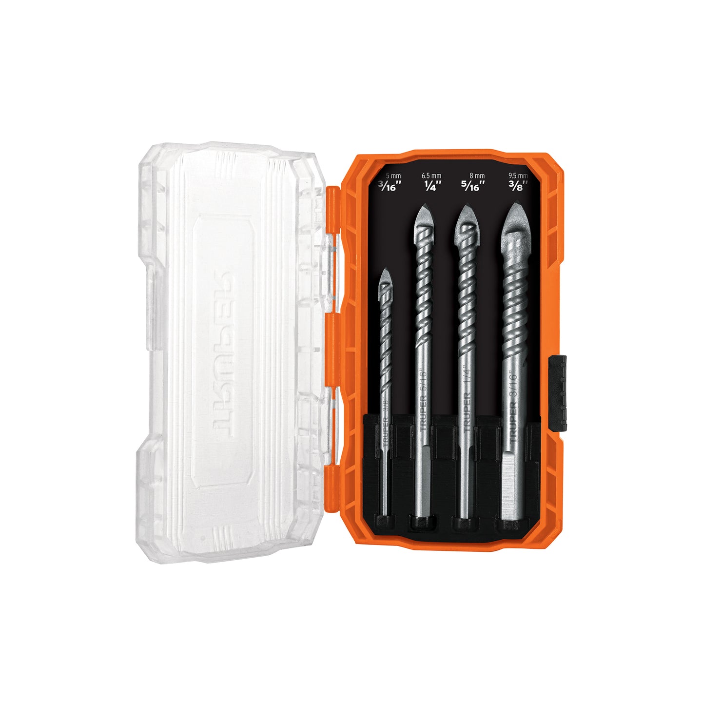 JBVI-4X Juego de 4 brocas para vidrio y azulejo, Truper Expert