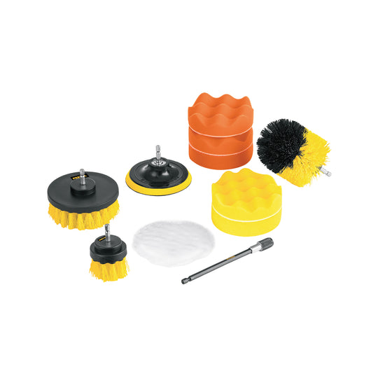 JCE-11P Juego 11 accesorios, limpieza y pulido para taladro, PRETUL