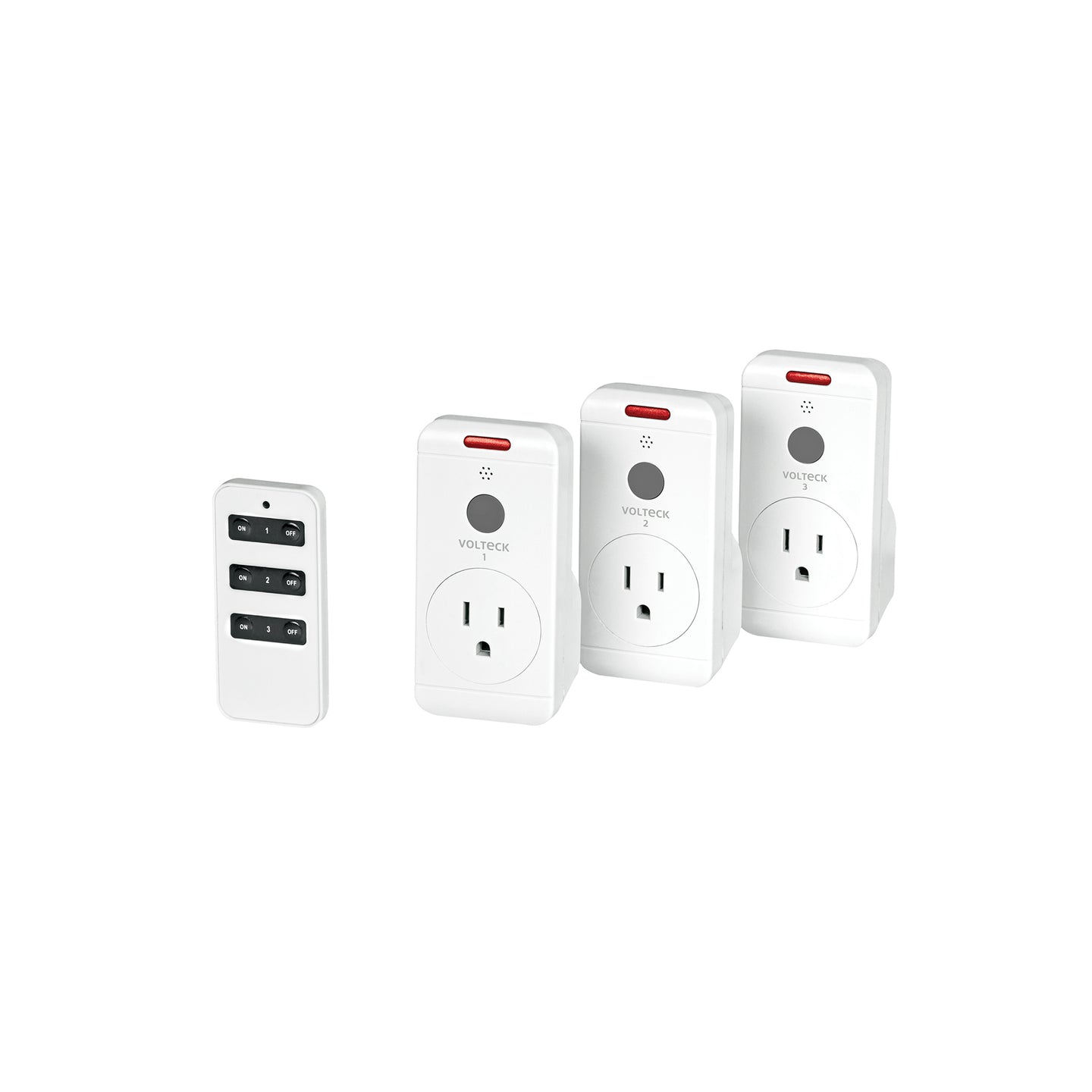 JCOR-3 Juego de 3 Contactos con control remoto, VOLTECK