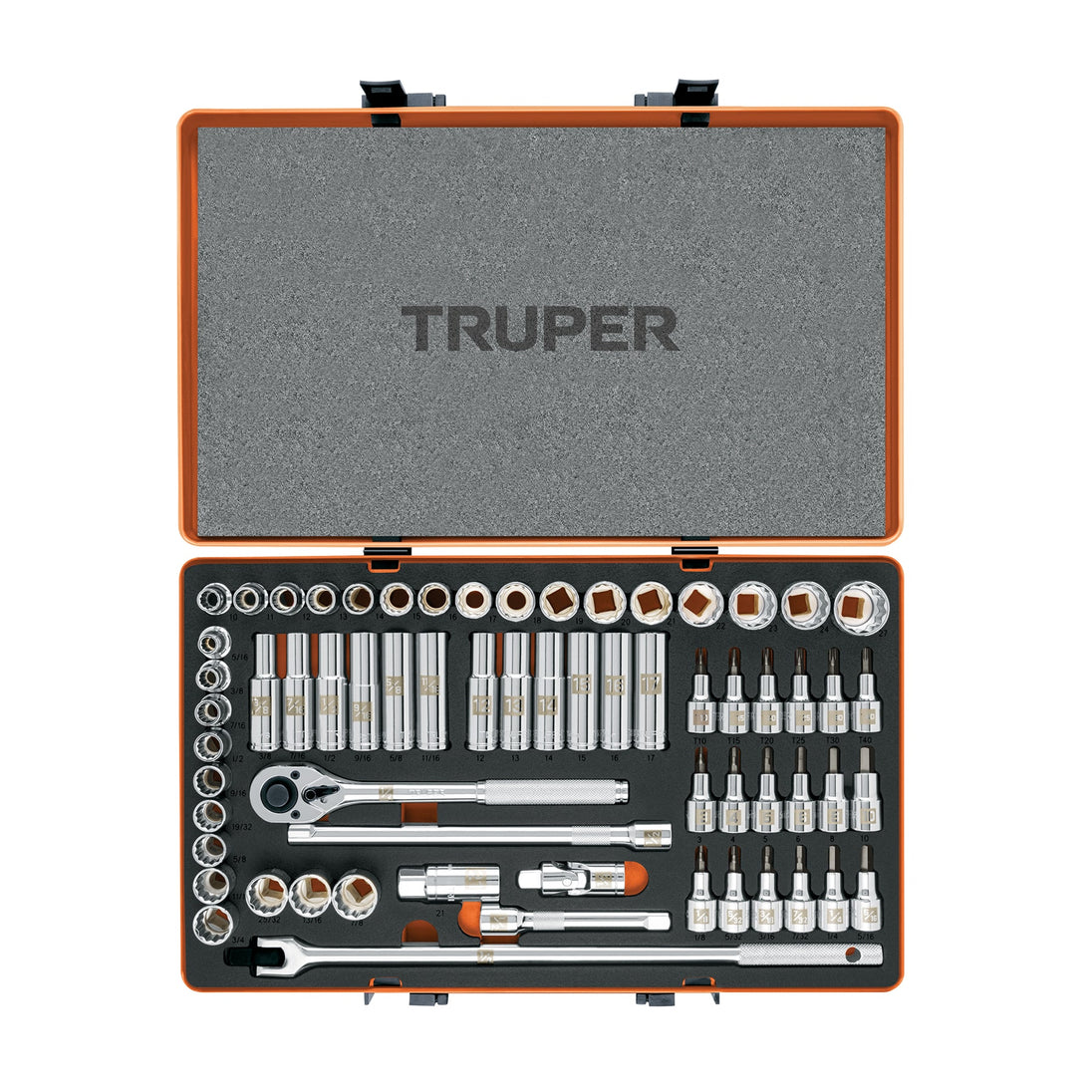 JD-1/2X64MP Juego de 64 herramientas cuadro 1/2" std y mm para mecánico