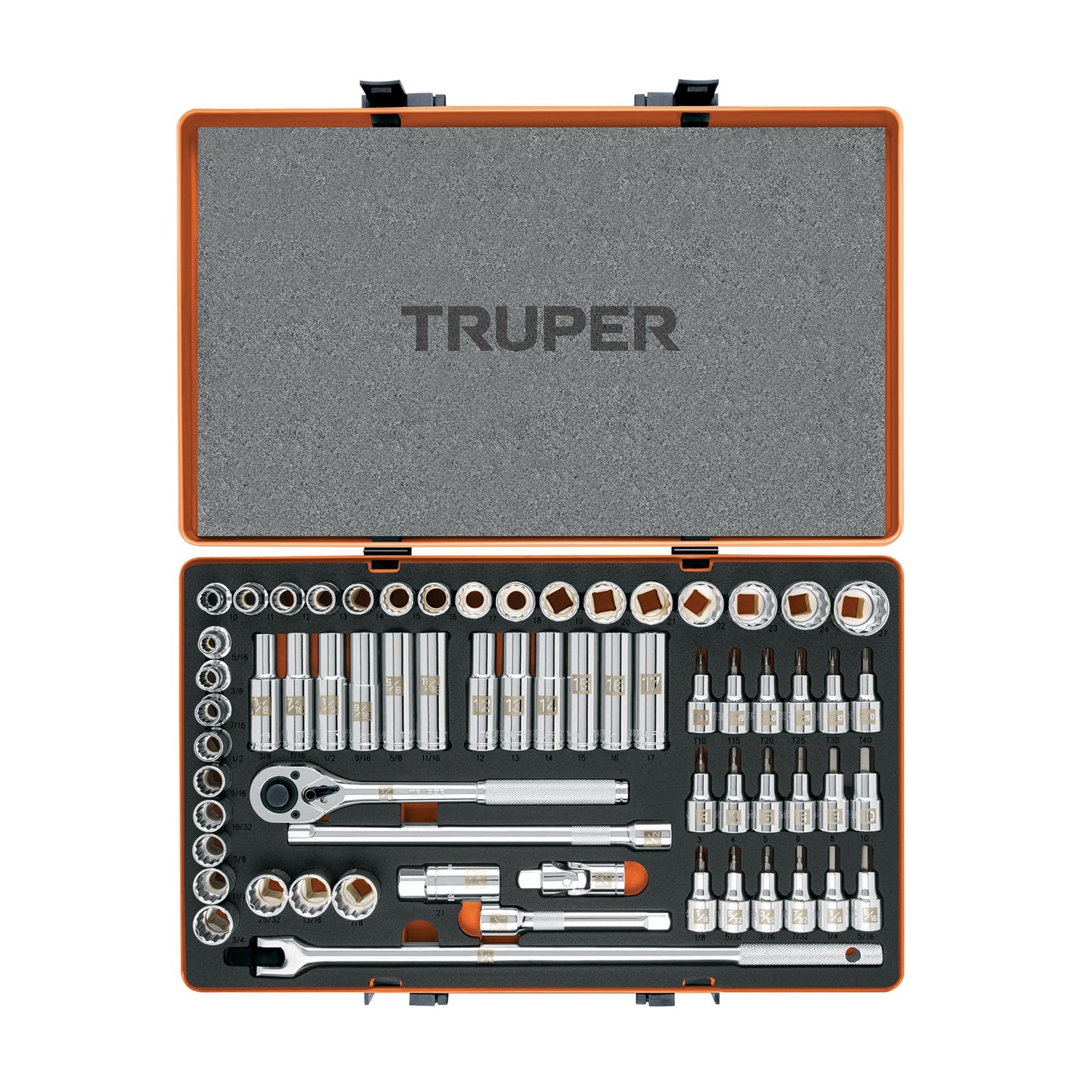 JD-1/2X64MP Juego de 64 herramientas cuadro 1/2" std y mm para mecánico