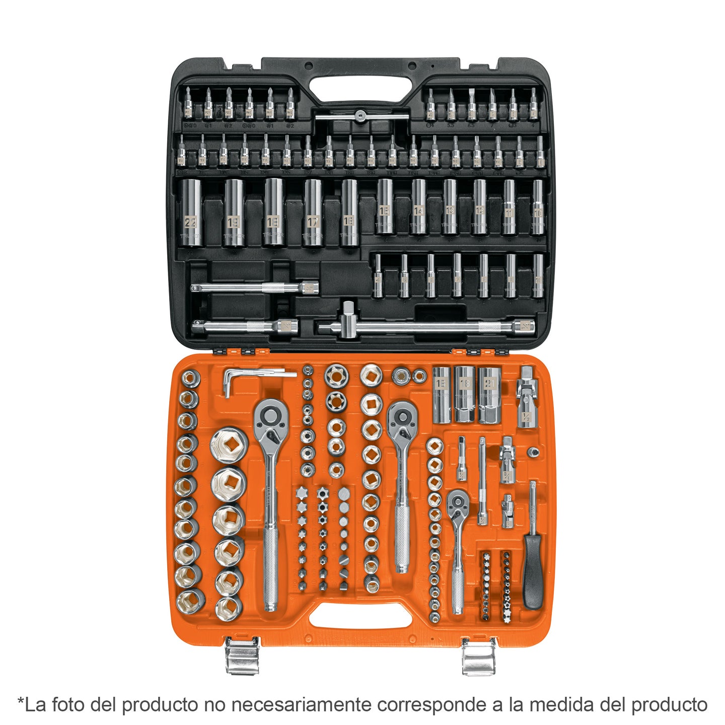 JD-172M Juego de 172 herramientas 1/4", 3/8" y 1/2" mm p/mecánico