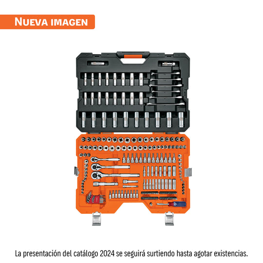 JD-217MP Juego 217 herramientas 1/4", 3/8" y 1/2" std y mm p/mecánico