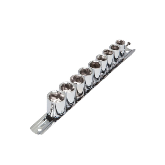 JD-3/8X10MM-P Juego de 9 dados cuadro 3/8" mm, PRETUL