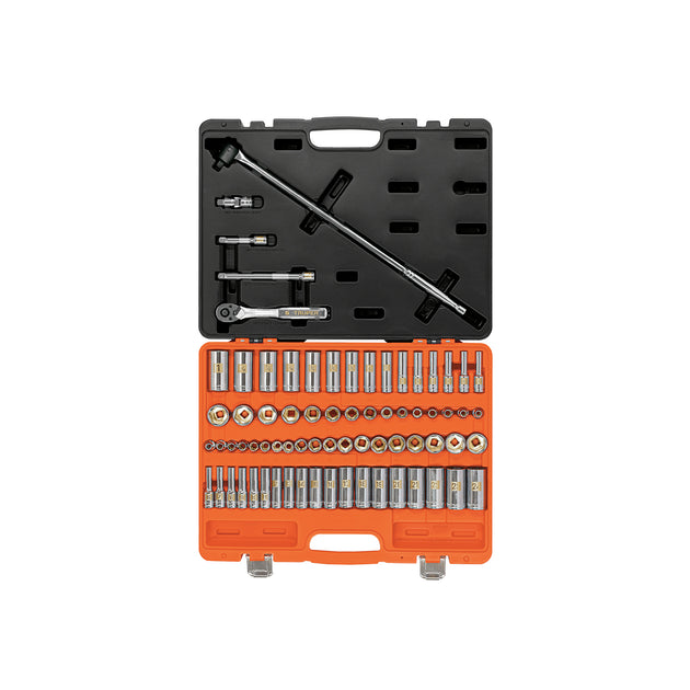 JD-3/8X73MP Juego de 73 herramientas cuadro 3/8" std y mm para mecánico