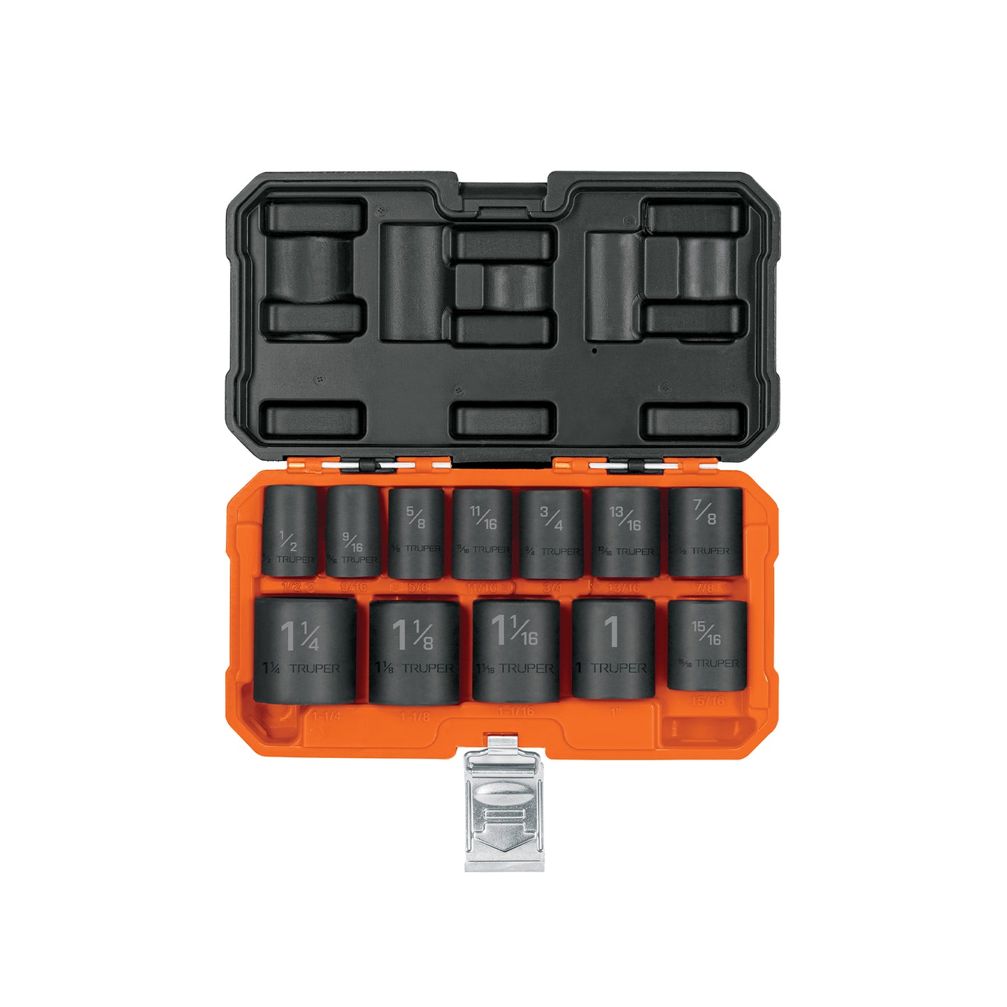 JDI-1/2X12H Juego de 12 dados cuadro 1/2" de impacto 6 puntas std