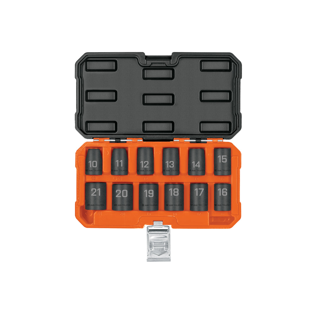 JDI-1/2X12M Juego de 12 dados de impacto cuadro 1/2", 6 puntas mm