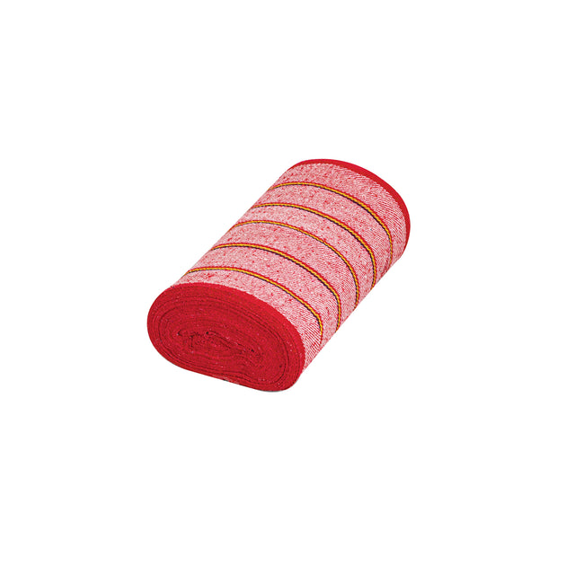 JER-25R Rollo de 25 m de jerga sarga gruesa roja, KLINTEK