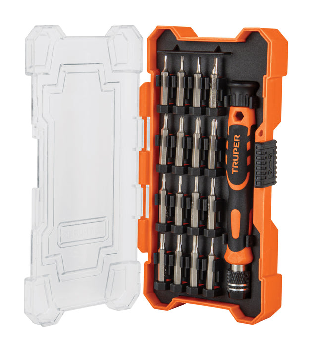 JOY-17 Desarmador de precisión con 16 puntas intercambiables