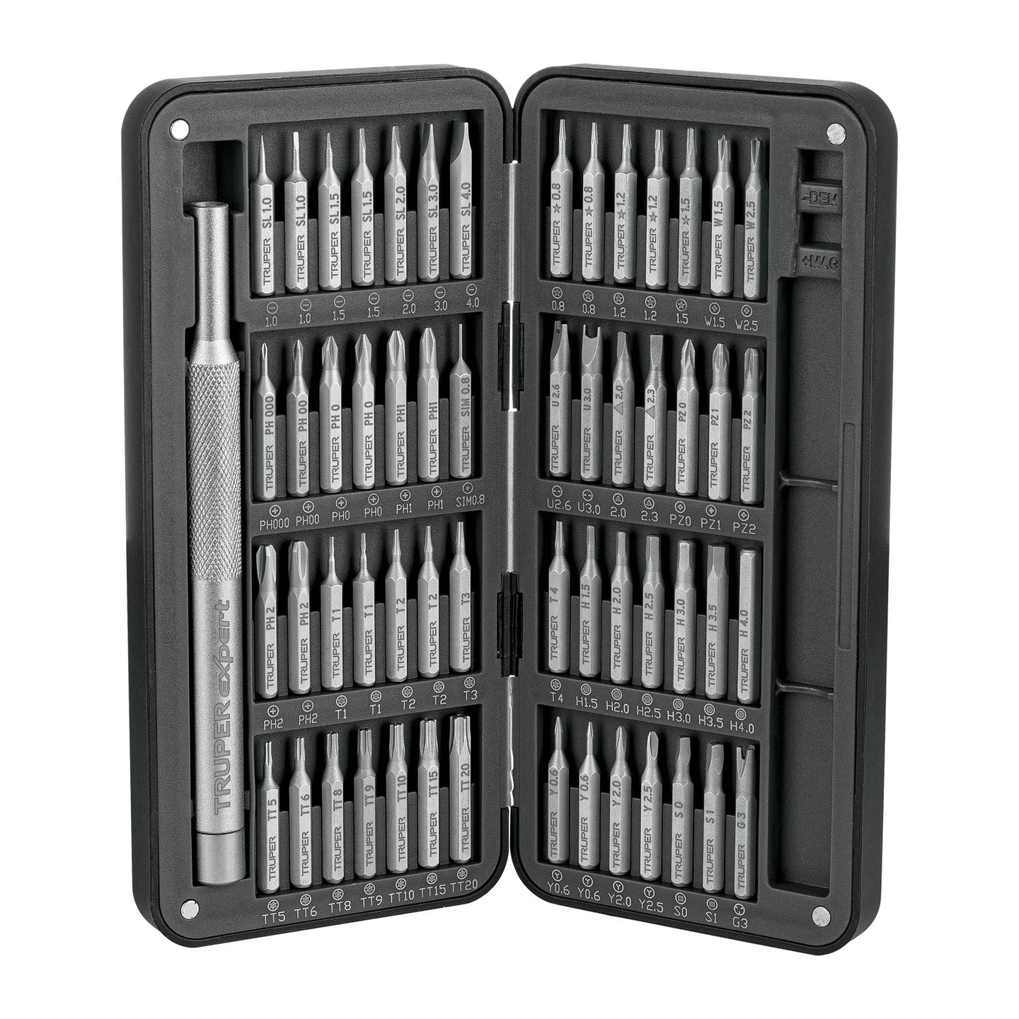 JOY-57X Desarmador de precisión con 56 puntas intercambiables, EXPERT