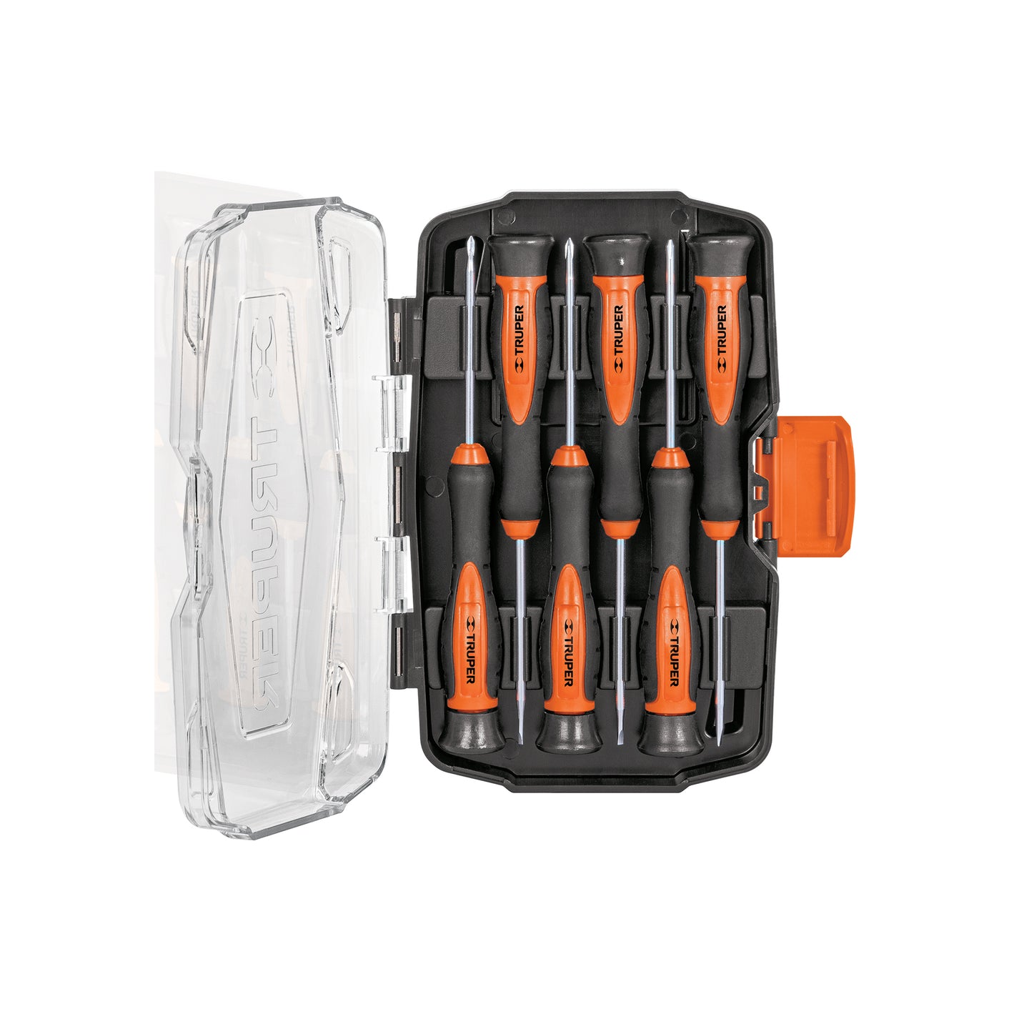 JOY-6L Juego con 6 desarmadores largos de precisión, Truper