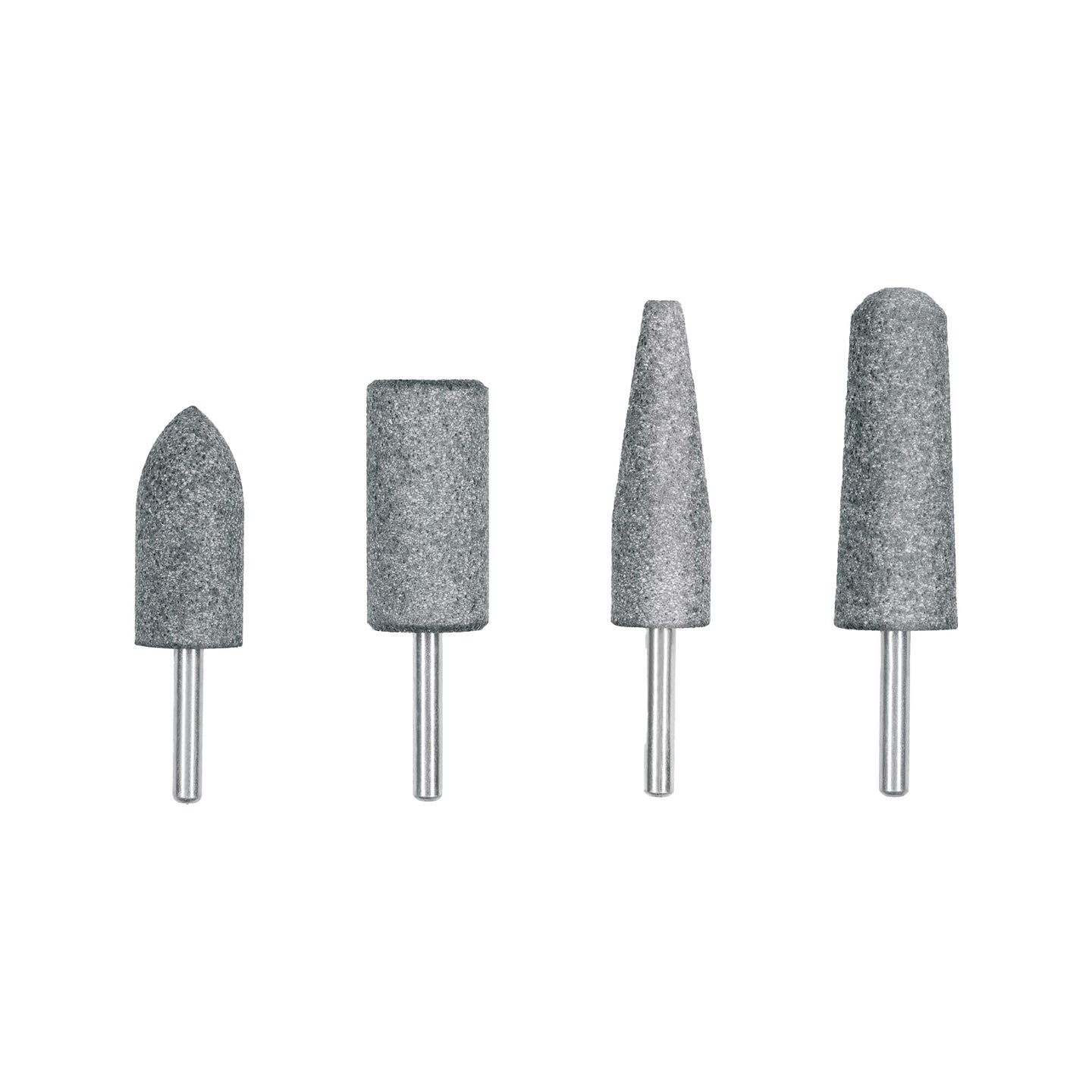 JPM-4I Juego de 4 piedras montadas zanco 1/4", acero inoxidable