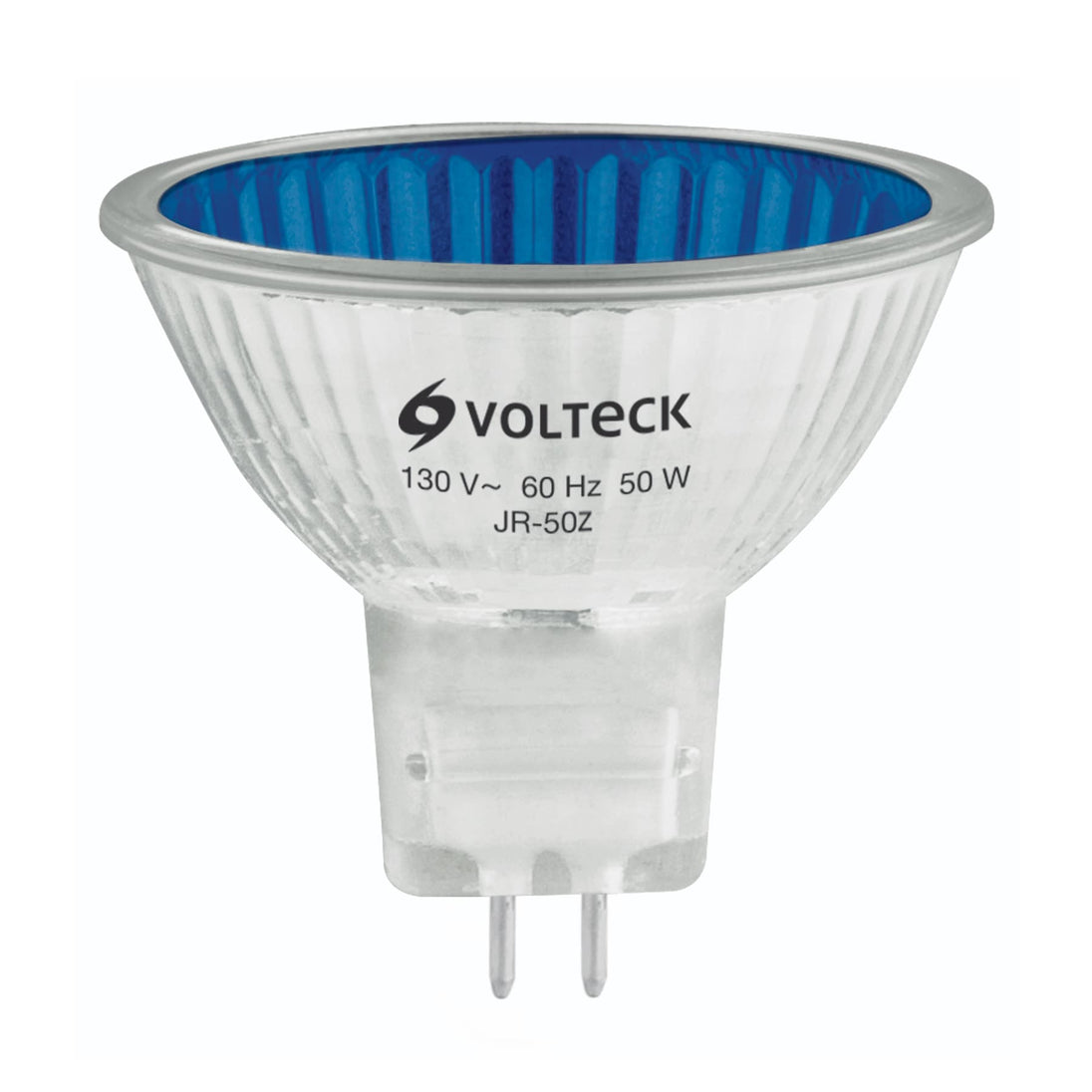 JR-50Z Lámpara de halógeno azul 50 W tipo MR16 en caja, Volteck