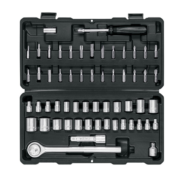 JUDA-60P Juego de 60 herramientas 1/4" y 3/8" para mecánico, Pretul