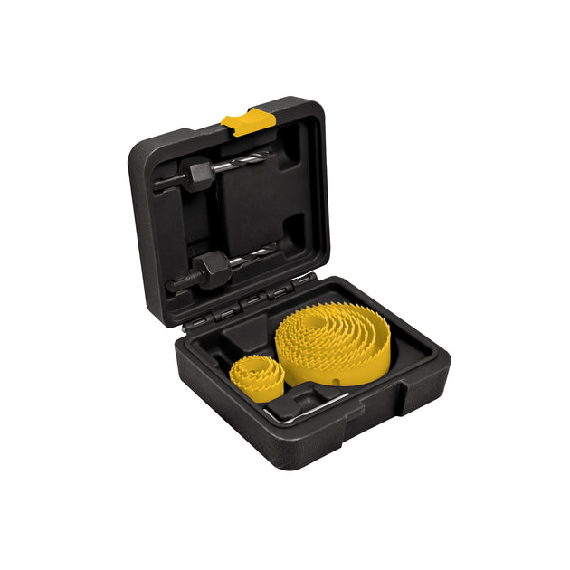 KIT-14P Juego de 12 brocasierras, 2 mandriles y llave allen, Pretul